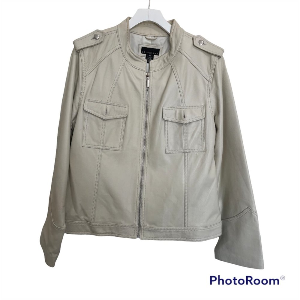 Attention - Off White 100% Genuine Leather